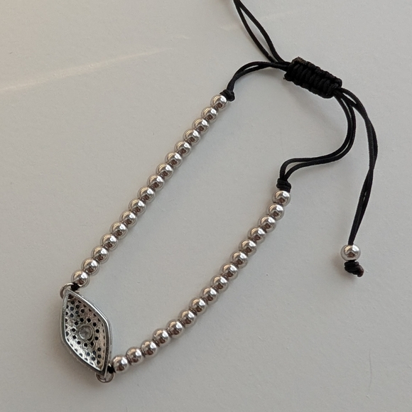 Sterling Silver Evil Eye Bracelet - Picture 5 of 5